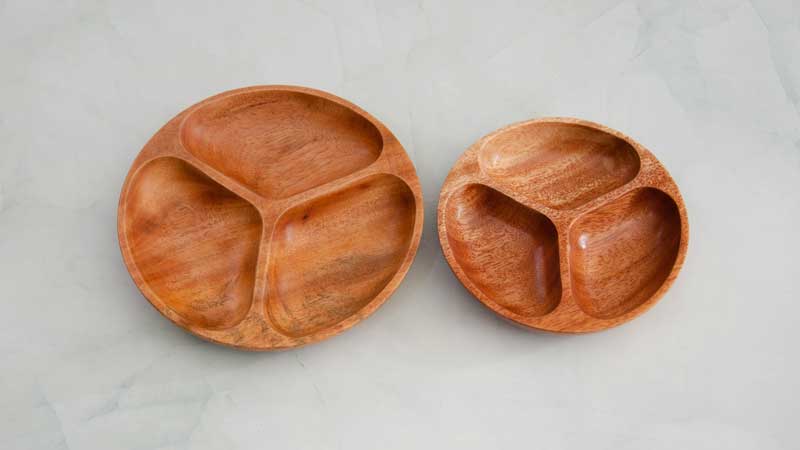 Khay tròn 3 ngăn 1