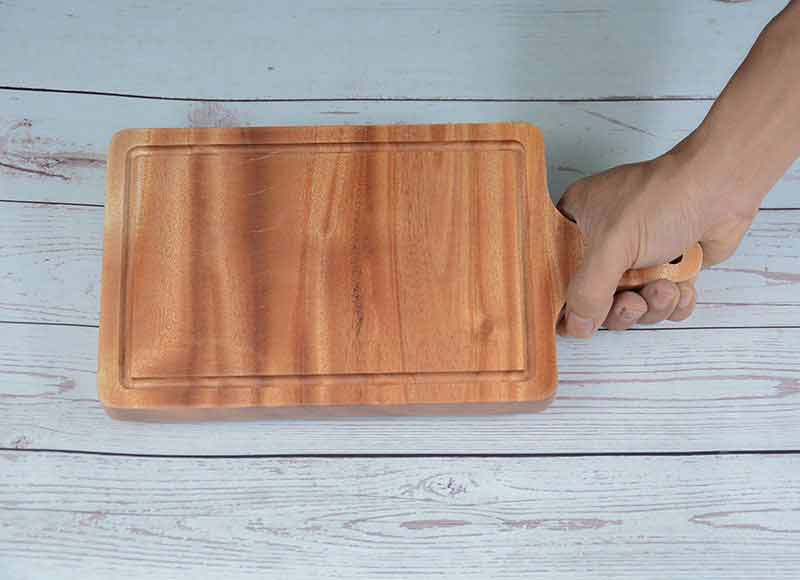 Thớt chữ nhật có tay cầm 15x29.5cm