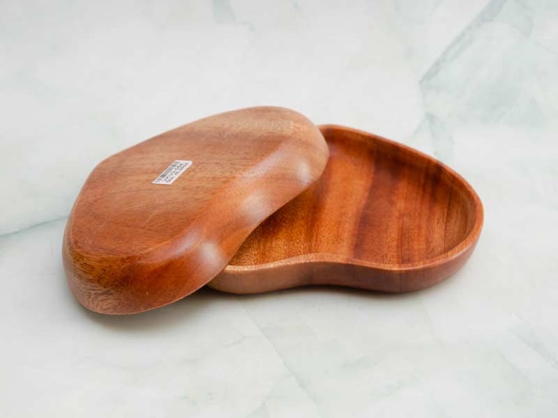 Dĩa trái tim 10.5×13.5cm – Nâu 3