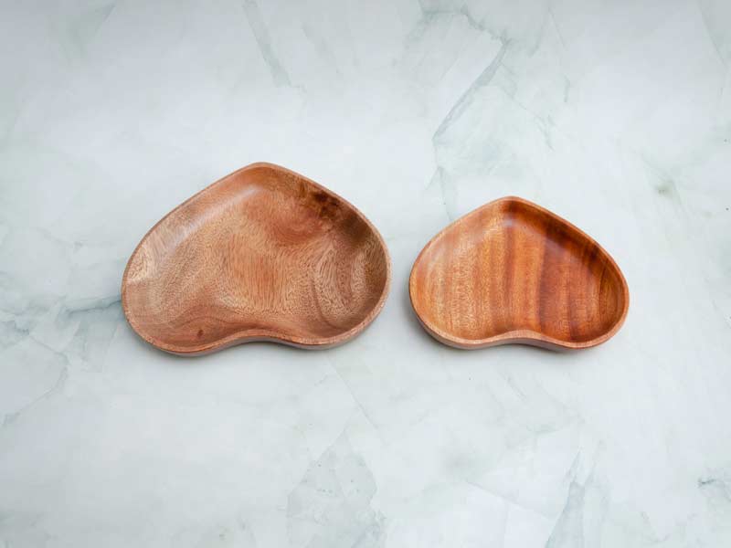 Dĩa trái tim 16x17cm – Nâu 5