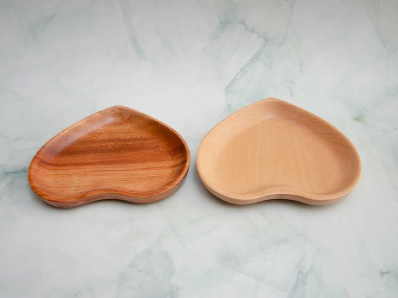 Dĩa trái tim 16x17cm – Nâu4