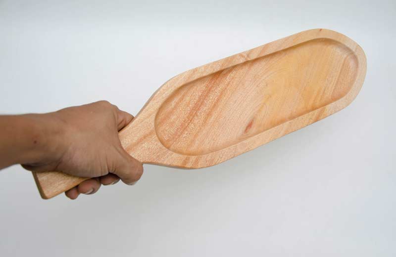 Khay tay cam hinh thoi nho 10x40cm 1 4