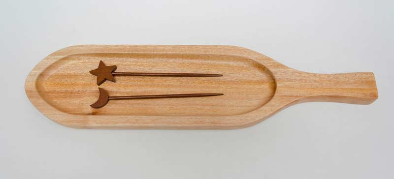 Khay tay cam hinh thoi nho 10x40cm 11