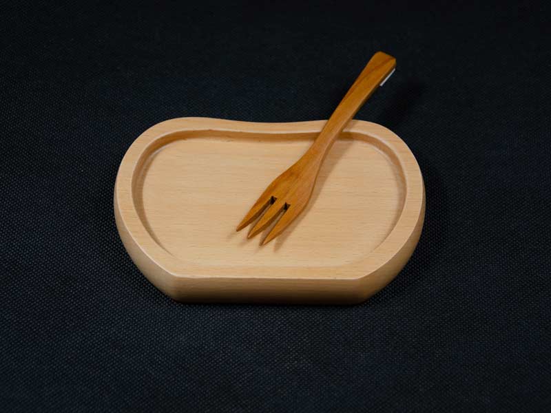 Khay gỗ hình táo