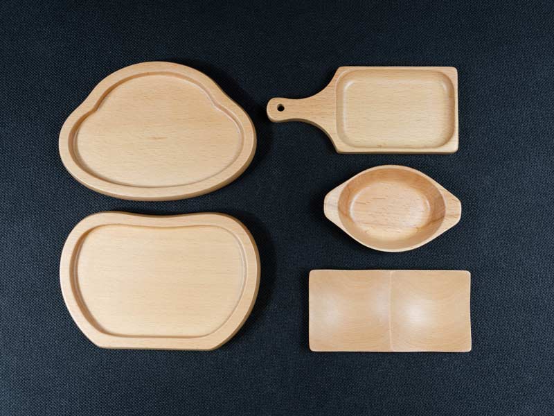 Khay gỗ hình táo