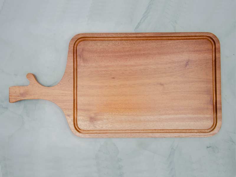 Thớt gỗ tay cầm hình cành cây 