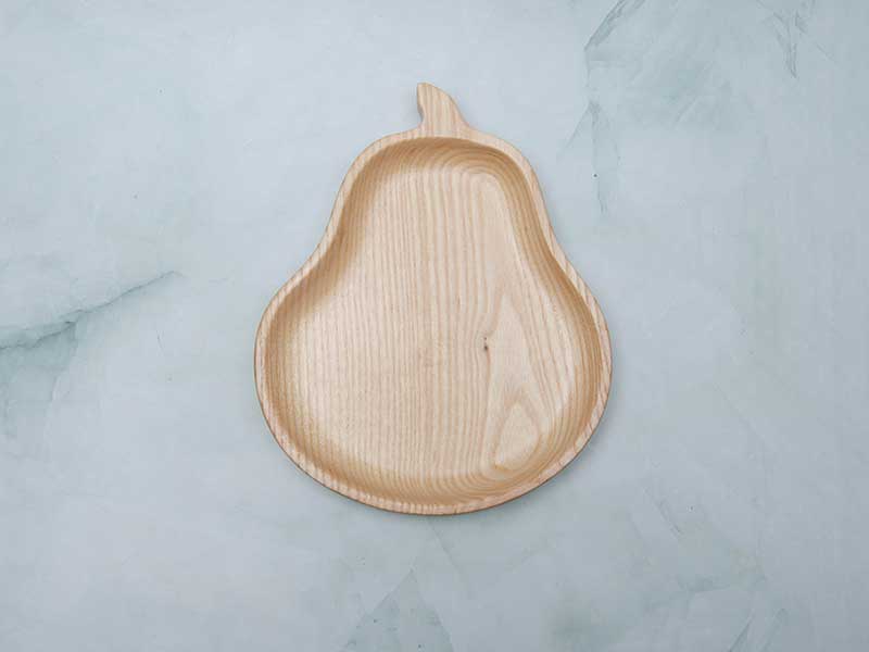 khay gỗ hình quả lê