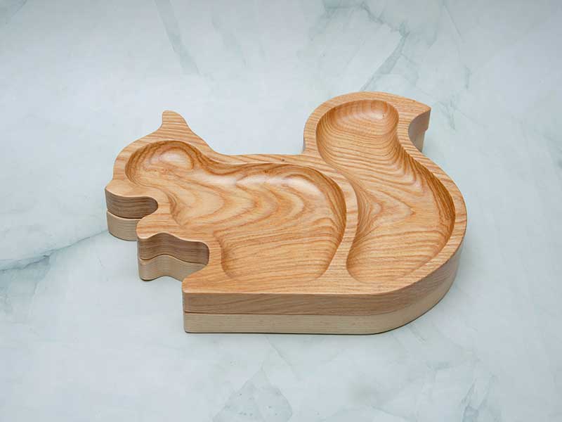 Khay hình sóc 18x24cm 2