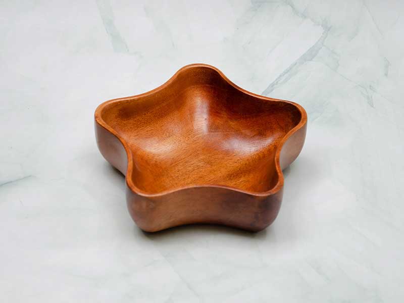 Tô gỗ hình sao 15x4.5cm || VKU2-T028 39 Tô Hình Sao 15x4.5cm 11