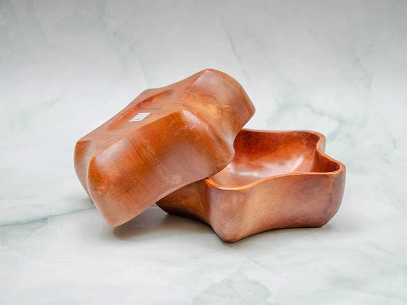 Tô gỗ hình sao 15x4.5cm || VKU2-T028 41 Tô Hình Sao 15x4.5cm 13