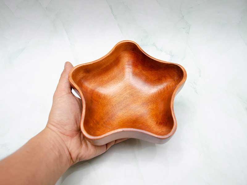 Tô gỗ hình sao 15x4.5cm || VKU2-T028 42 Tô Hình Sao 15x4.5cm 14