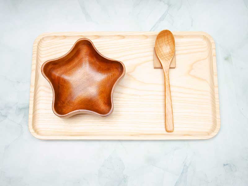 Tô gỗ hình sao 15x4.5cm || VKU2-T028 46 Tô Hình Sao 15x4.5cm 19