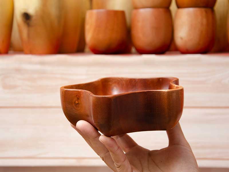 Tô gỗ hình sao 15x4.5cm || VKU2-T028 36 Tô Hình Sao 15x4.5cm 2