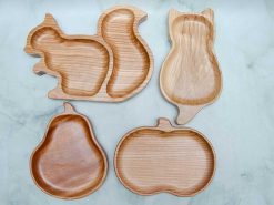 Khay gỗ hình mèo 12x22cm VKU1-079 9 Bo Khay trang tri432