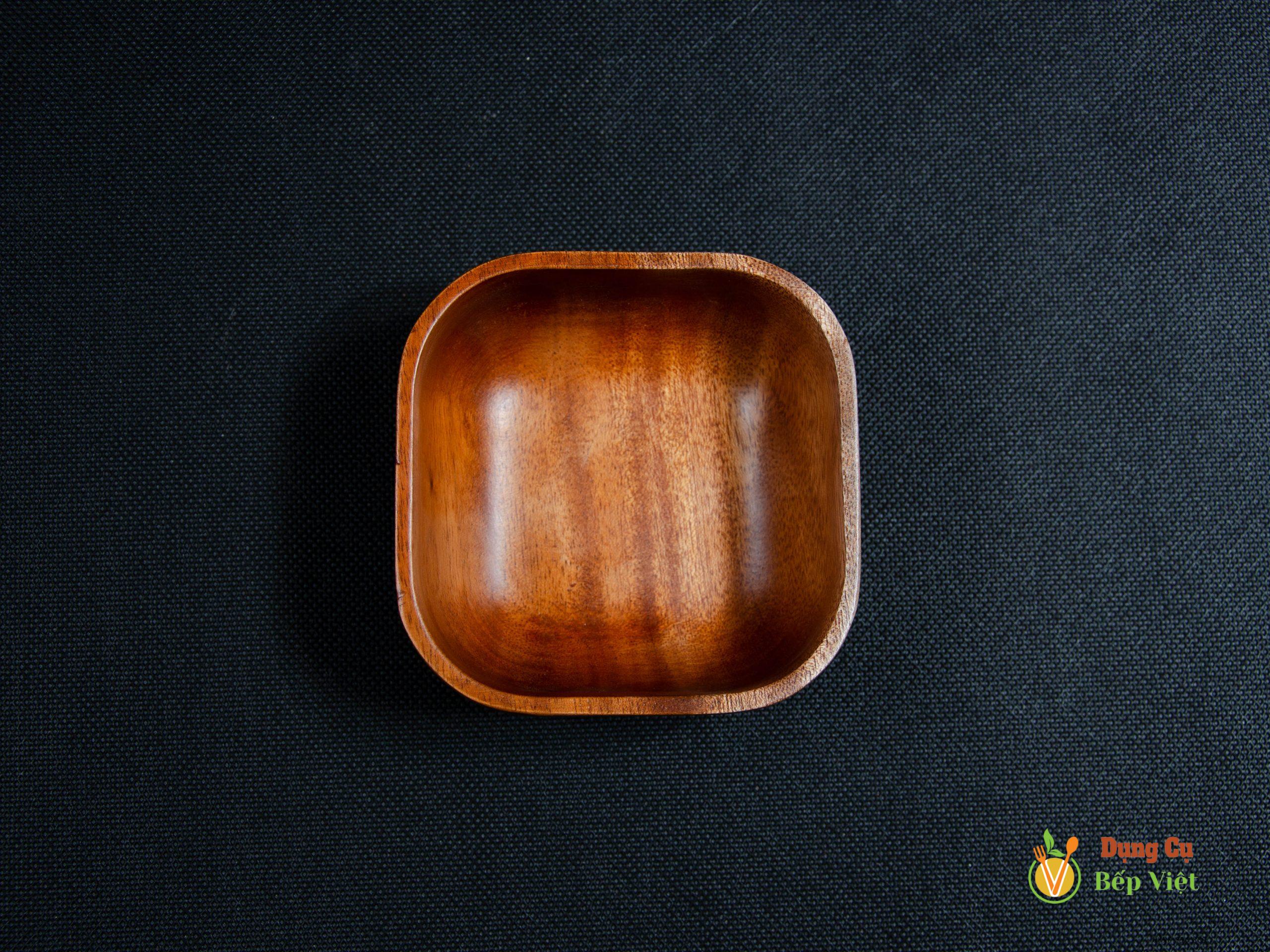 Chén gỗ vuông 10cm 1 Chén gỗ vuông 10cm