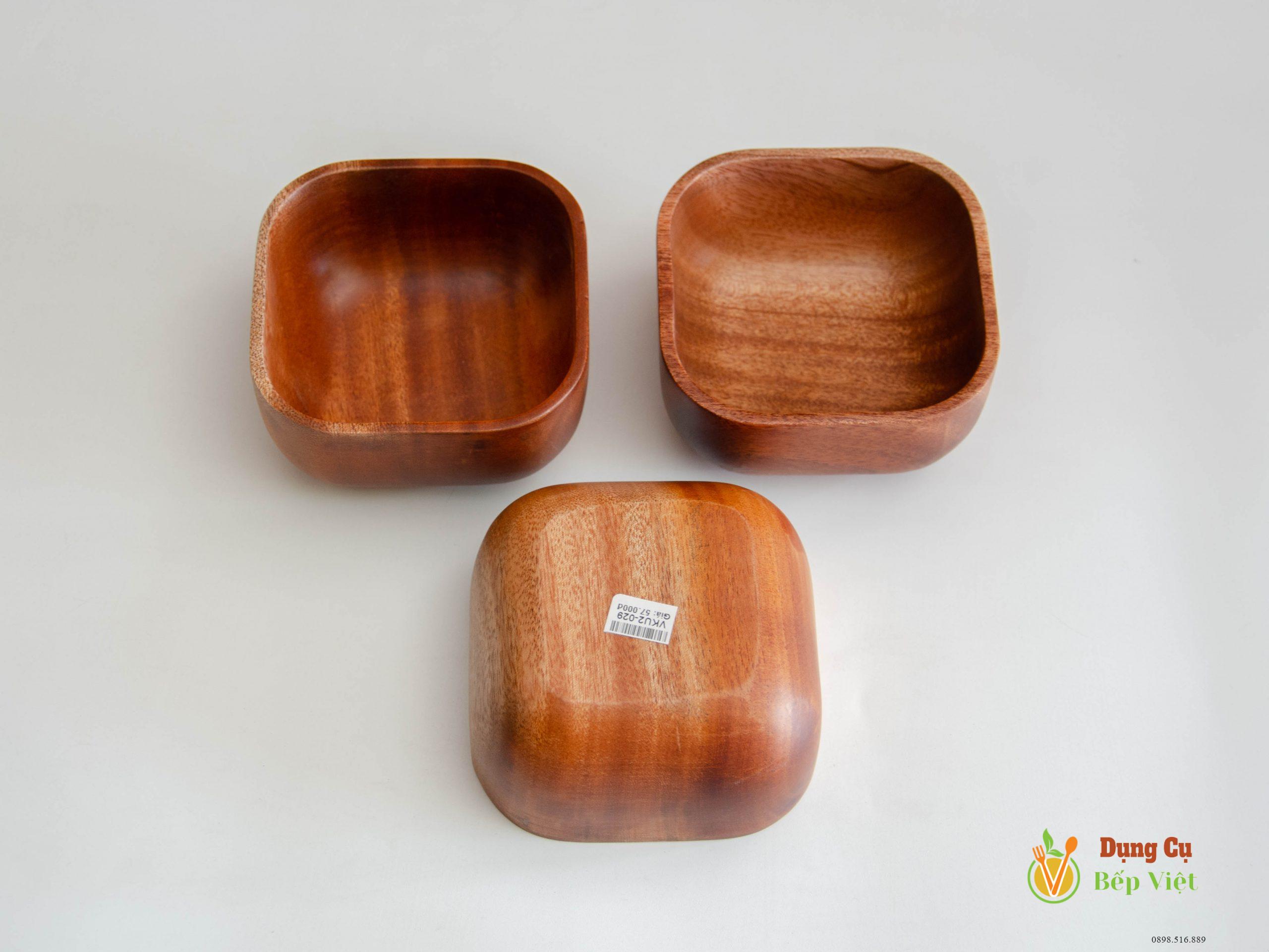Chén gỗ vuông 10cm 5 Chén gỗ vuông 10cm - Ảnh 5