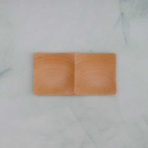 Dĩa chữ nhật 2 ngăn 6x12x1.5cm