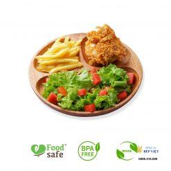 Khay tròn 3 ngăn 24cm