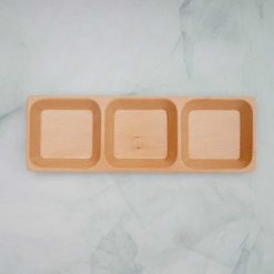 Khay chữ nhật 3 ngăn 7.5x23xH2cm