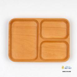 Khay chữ nhật 3 ngăn 26.5x19x2cm