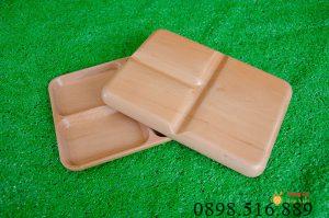 Khay chu nhat 3 ngan lon 3