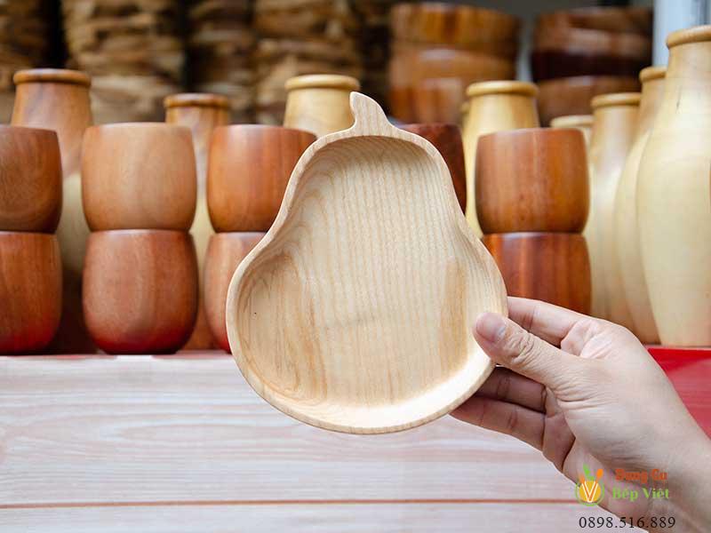 Khay gỗ hình quả lê 14x17.5cm VKU1-077 3 Khay gỗ hình quả lê 14x17.5cm VKU1-077 - Ảnh 3