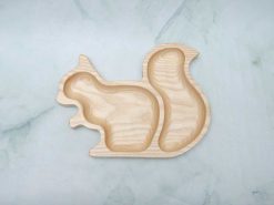 Khay gỗ hình sóc 24x18cm | VKU1-078 20 Khay hinh soc 18x24cm 1