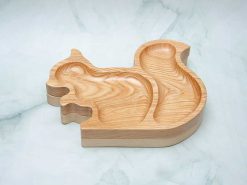 Khay gỗ hình sóc 24x18cm | VKU1-078 14 Khay hinh soc 18x24cm 432