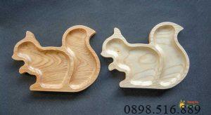 Khay gỗ hình sóc 24x18cm | VKU1-078 17 Khay hinh soc 18x24cm 6