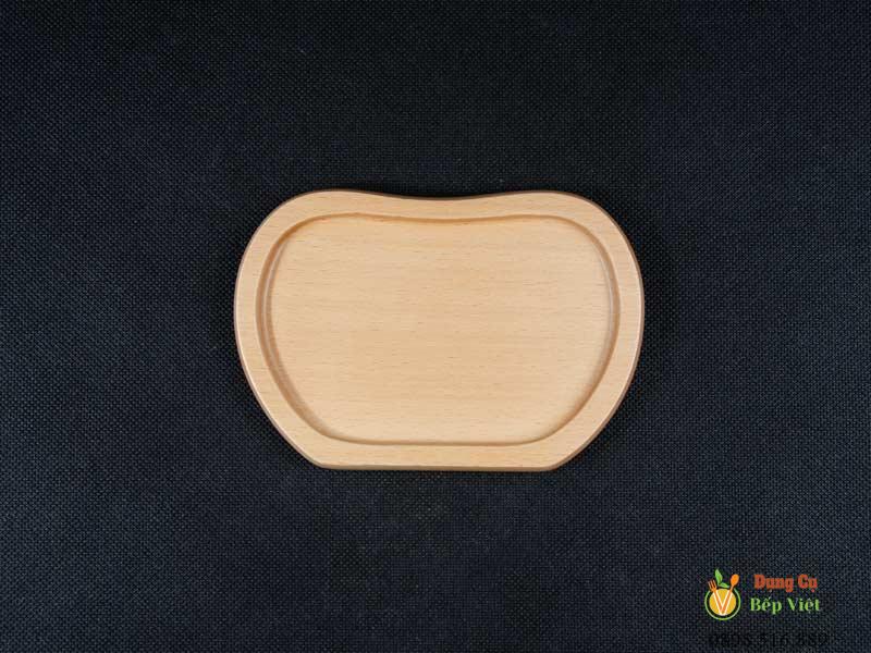 Khay gỗ hình táo nhỏ 10.5x15cm VKU1-071