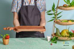 Khay tam cam hinh sung nai 44x14.5cm VKU1 072 4