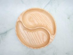 Khay tron 2 ngan hinh bat quai 25cm435