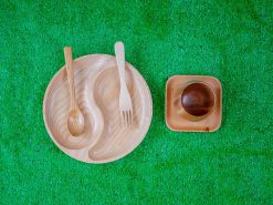 Khay tron 2 ngan hinh bat quai 25cm765