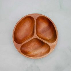 Khay tròn 3 ngăn 12x2cm