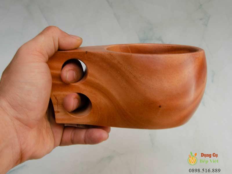 Ly gỗ có quai 10x16x6.5cm 2 Ly gỗ có quai 10x16x6.5cm - Ảnh 2