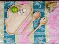 Khay gỗ hình mây 15x25.5cm VKU1-081 26 VKU1 081 Khay hinh may 25.5x15cm 43242