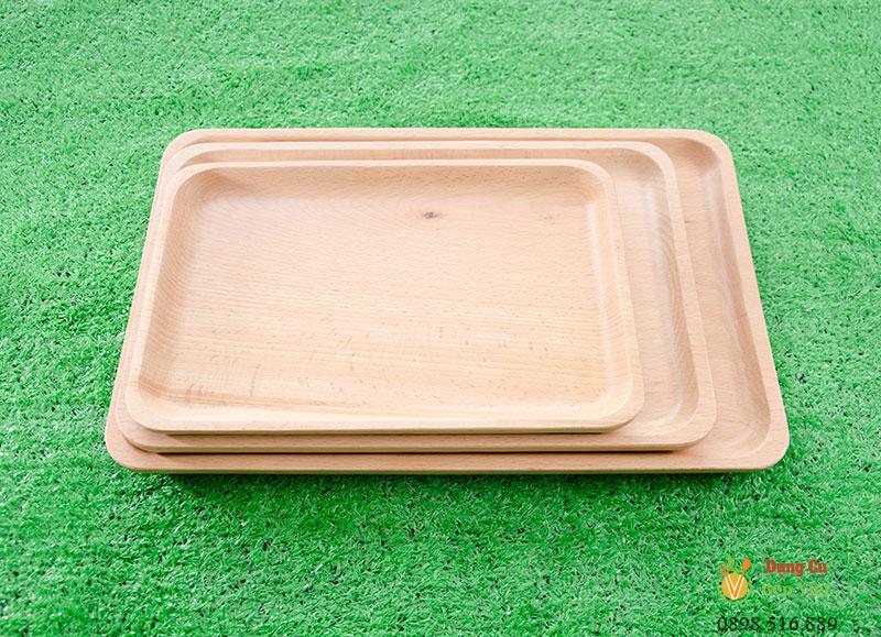 Khay gỗ chữ nhật gỗ Beech nhiều size 2 Khay gỗ chữ nhật gỗ Beech nhiều size - Ảnh 2