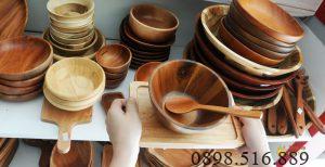 Khay chữ nhật 13x22cm 15 khay go co khe cam 2