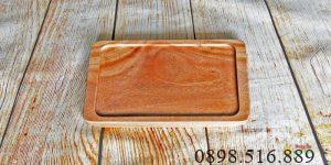 Khay chữ nhật 13x22cm 16 khay go co thiet ke tay cam 1