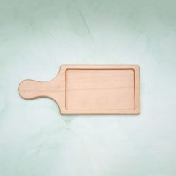 Khay gỗ chữ nhật có tay cầm nhỏ 26.5x11cm || VKU1-096