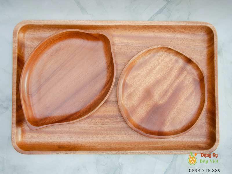 Khay gỗ xà cừ nguyên khối cạnh bo nhiều size 6 Khay gỗ xà cừ nguyên khối cạnh bo nhiều size - Ảnh 6