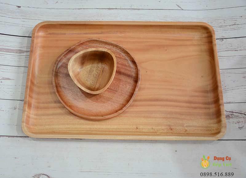 Khay gỗ xà cừ nguyên khối cạnh bo nhiều size 8 Khay gỗ xà cừ nguyên khối cạnh bo nhiều size - Ảnh 8