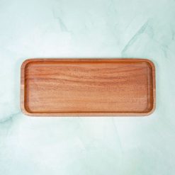 Khay gỗ chữ nhật nhỏ 24x10.5cm || VKU1-082 8 VKU1 082 Khay ch nh t 24x10 1