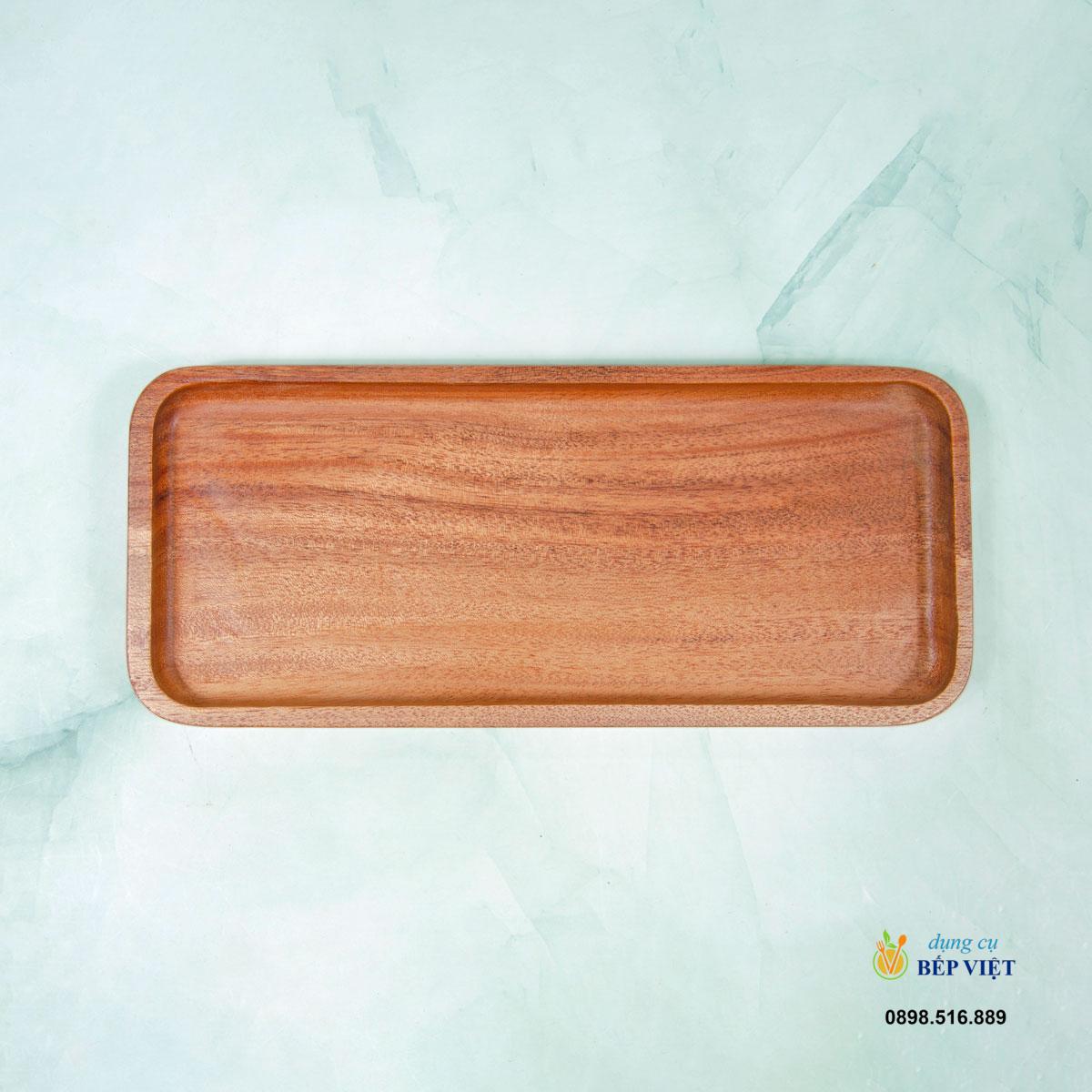 Khay gỗ chữ nhật nhỏ 24x10.5cm || VKU1-082 2 Khay gỗ chữ nhật nhỏ 24x10.5cm || VKU1-082 - Ảnh 2