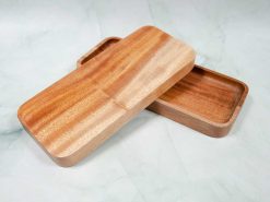 Khay gỗ chữ nhật nhỏ 24x10.5cm || VKU1-082 9 VKU1 082 Khay chu nhat 24x10.5cm bdf