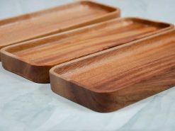 Khay gỗ chữ nhật nhỏ 24x10.5cm || VKU1-082 13 VKU1 082 Khay chu nhat 24x10.5cm tr