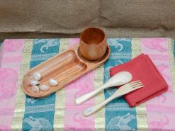 Khay gỗ ovan 2 ngăn 18 VKU1 103 Khay go ovan 2 ngan dai 28x10cm 3