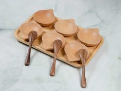 Chén gỗ hình sò 7.5x7cm || VKU2-035 13 VKU2 035 Chen hinh so 7x7.5cm r32