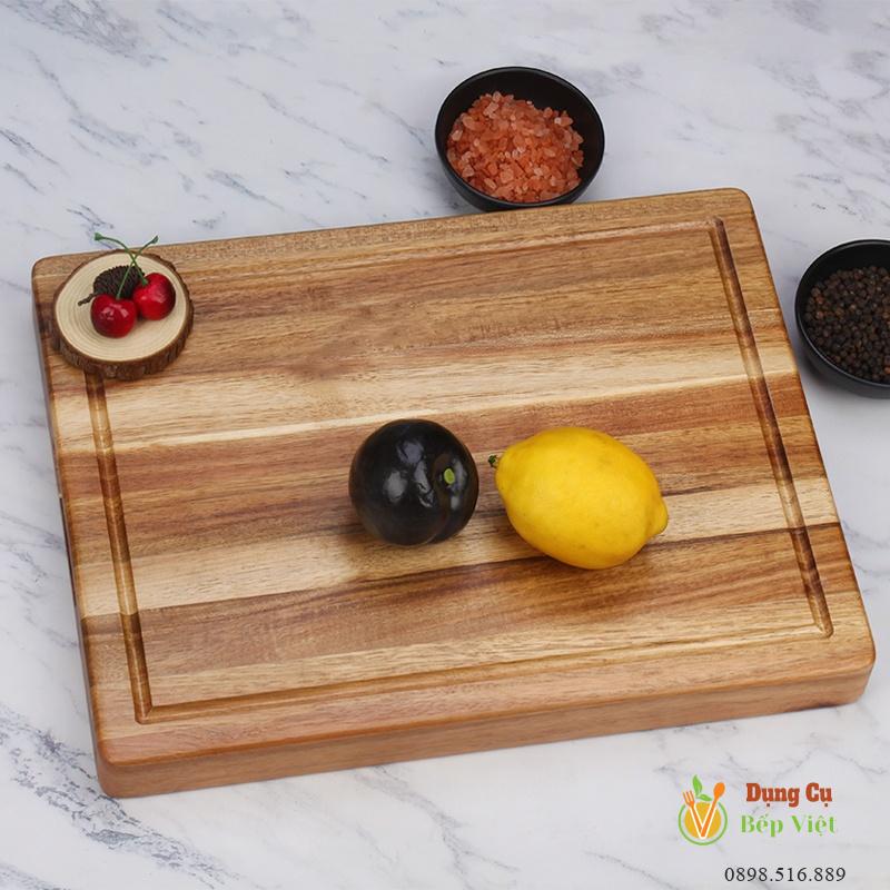 Thớt gỗ tràm dày 40x30x3.8cm 1 thớt gỗ tràm