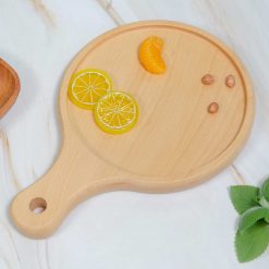 Khay gỗ decor có tay cầm - trang trí chụp hình 7 VKU1 122 Khay tron co tay cam 26x18cm 2